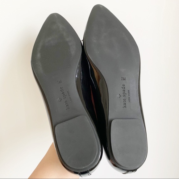 New Kate Spade Black Eleni Flex Ballerina Flat - Picture 6 of 8
